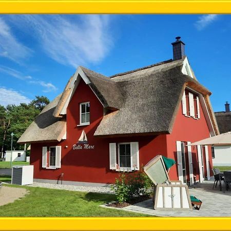 Modernes Reetdach-Ostseeferienhaus Bella Mare, Insel Usedom Mit Sauna, Kamin & Sonnenterrasse Zirchow Luaran gambar